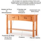 Kit Rack Para Tv De Até 60' E Aparador 100% Madeira Ballena C