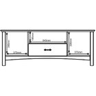 Kit Rack Para Tv De Até 60' E Aparador 100% Madeira Ballena C