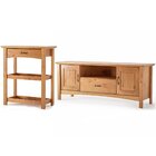 Kit Rack Para Tv De Até 60' E Aparador 100% Madeira Belinda C