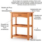 Kit Rack Para Tv De Até 60' E Aparador 100% Madeira Belinda C