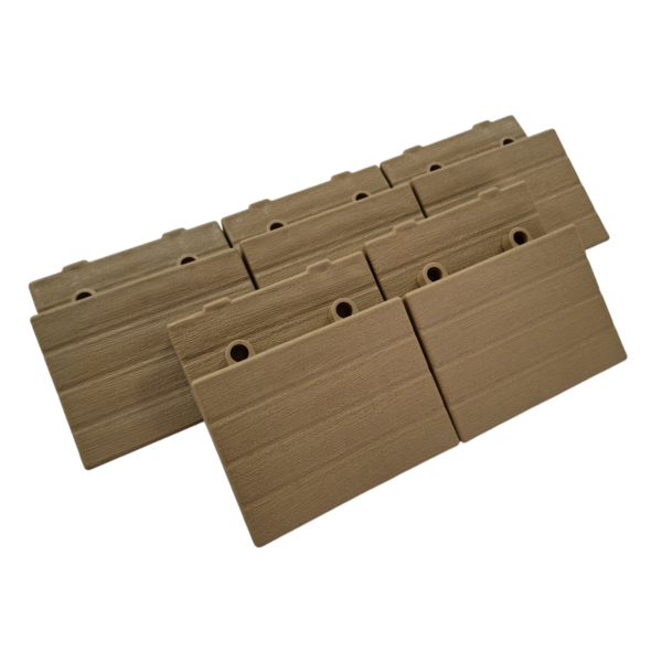 Kit Rampa de Deck de Plástico Polipropileno 10x10cm Massol