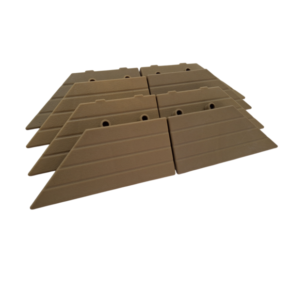 Kit Rampa de Deck de Plástico Polipropileno 16,5x16,5cm Massol