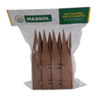 Kit Rampa de Deck de Plástico Polipropileno 16,5x16,5cm Massol