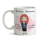 Kit Recursos Humanos Feminino Caneca E Agenda Cabelo:ruivo