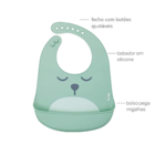 Kit Refeição Infantil Com Pratinho Garfinho Colher E Babador