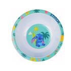 Kit Refeição Infantil Melamina Stitch Disney 3 Peças Incluso