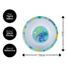 Kit Refeição Infantil Melamina Stitch Disney 4 Peças Incluso