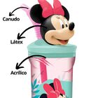Kit Refeição Infantil Minnie 7 Peças Melamina, Copo 3d E Talh