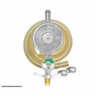 Kit Registro Gás 1kg C/ Manômetro + Mangueira 5m + 2 Abraçade