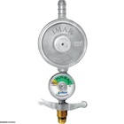 Kit Registro Gás 1kg C/ Manômetro Mangueira 0,80cm + 2 Abraça