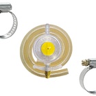 Kit Registro Regulador Gás 1kg Mangueira 1,2m + 2 Abraçadeiras