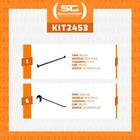 Kit - Régua Para Organização De Gondola 91cm + 6 Ganchos Simp