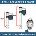 Kit Reparo Mecanismo Completo Caixa Acoplada Para Vaso Incepa