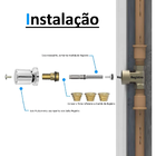 Kit Reparo Salva Registro Pressão Chuveiro 7x1 Universal C40