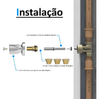 Kit Reparo Salva Registro Pressão Chuveiro 7x1 Universal C50