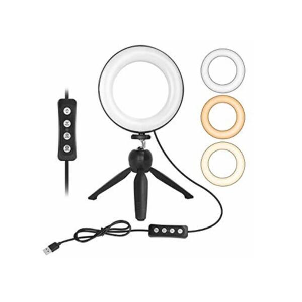 Kit Ring Light Iluminacao Profissional Com Tripe Youtuber Fot