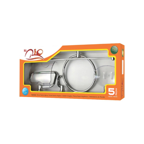 Kit Rio Acessórios Para Banheiro 5 Peças - Rf Brasil