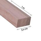 Kit Ripa Eucalipto Saligna Aparelhada 3 Peças 3,5x2x100cm