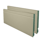 Kit Rodapé 2 Peças de MDF Lacca Touch Fendi 1 Friso 10x240cm Concrem Wood