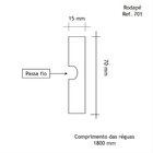 Kit Rodapé De Mdf 10 Barras Frisadas De 7cmx1,80m Rende 18m