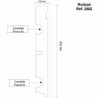 Kit Rodapé De Mdf 15 Barras Frisadas 20cmx2,40m Rende 36 Metr
