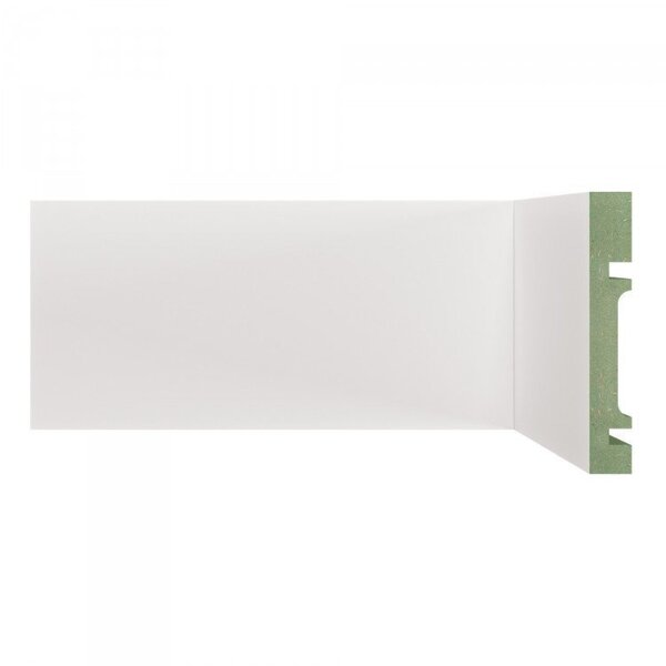 Kit Rodapé De Mdf 15 Barras Frisadas De 10cm X 2,40m Rende 36