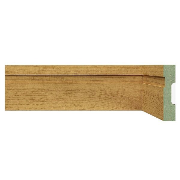 Kit Rodapé De Mdf 15 Barras Frisadas De 7cm X 2,40m Rende 36