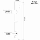 Kit Rodapé De Mdf 20 Barras Frisadas 20cm X 2,40m Rende 48 Me