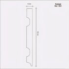 Kit Rodapé De Mdf 30 Barras Lisas De 15cmx2,40m Rende 72 Metr