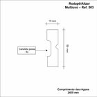 Kit Rodapé De Mdf 40 Barras Frisadas De 5cmx2,40m Rende 96m