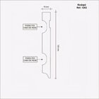 Kit Rodapé De Mdf 5 Barras Frisadas De 12cmx2,40m Rende 12m
