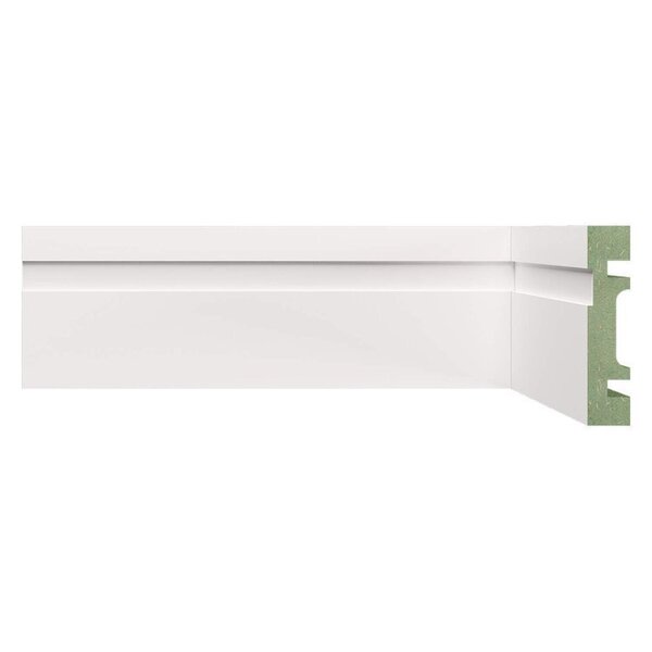 Kit Rodapé De Mdf 5 Barras Frisadas De 7cmx2,40m Rende 12 Met