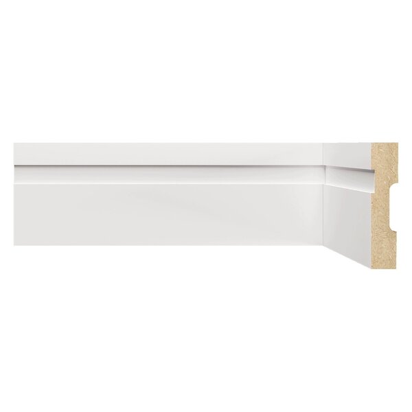 Kit Rodapé De Mdf 7cmx15mmx1,80m 10 Barras Com Friso 702  Bra