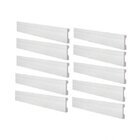 Kit Rodapé De Poliestireno 10 Barras Frisadas De 11cmx2,44m R