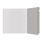 Kit Rodapé De Poliestireno 10 Barras Lisas De 12cm X 2,40m Re