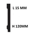 Kit Rodapé De Poliestireno 10 Barras Lisas De 12cm X 2,40m Re