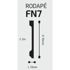 Kit Rodapé De Poliestireno 4 Barras Lisas 7cm X 2,00m Rende 8