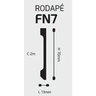 Kit Rodapé De Poliestireno 4 Barras Lisas 7cmx2,00m Rende 8m