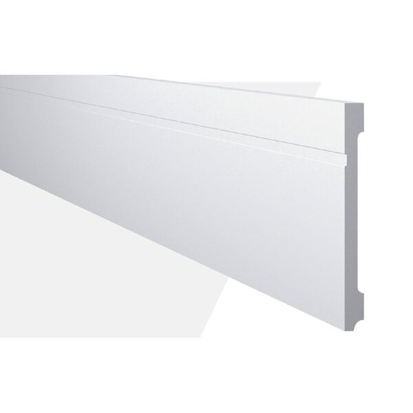 Kit Rodapé De Poliestireno 5 Barras Frisadas De 20cmx2,44m Re