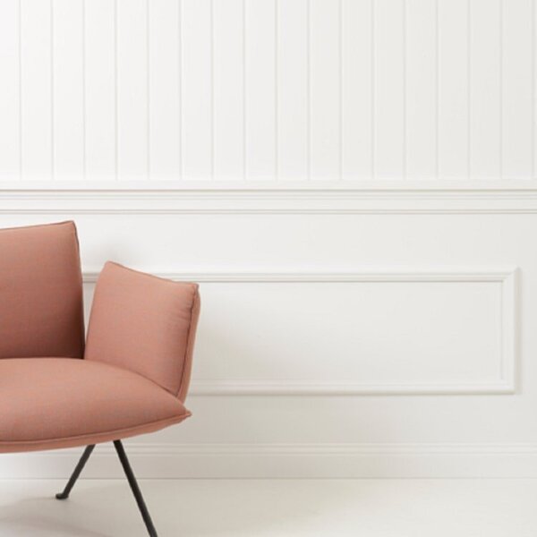 Kit Rodapé De Poliestireno Lambril 5 Barras Lisas De 10cmx2,4