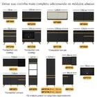 Kit Rodapé Para Balcão Cozinha 150cm Veneza Com Pés Multimóve