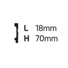 Kit Rodapés De Poliestireno 30 Barras Frisadas De 7cmx2,44m R