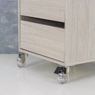 Kit Rodízio com Chapa 55kg Silicone 2 com Freio e 2 sem Freio 75mm Incolor 4 peças