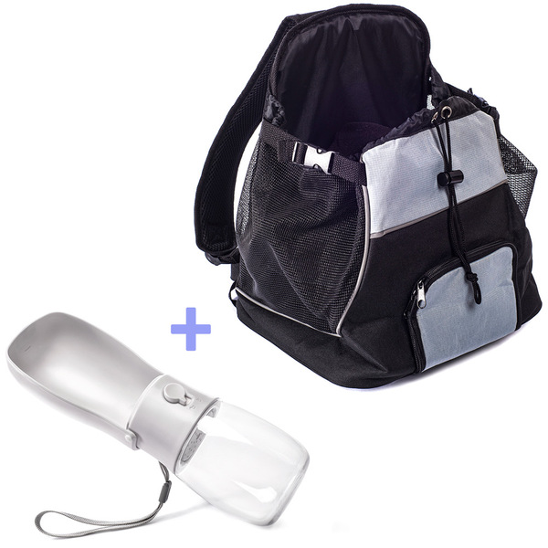 Kit Rolezinho Madog: Garrafa De Água + Mochila Canguru