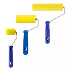 Kit Rolo Pintura Vários Tamanhos Espuma Amarela Cabo Tigre