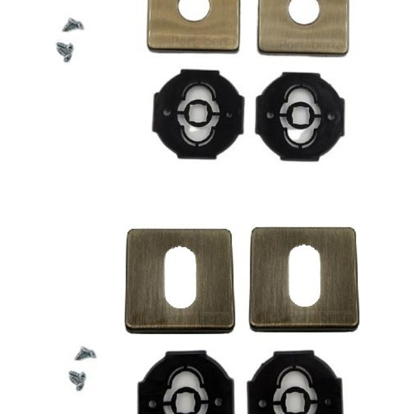 Kit Roseta Avulsa Fechadura Externa Imab Antique P/ Cilindro