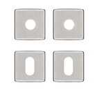 Kit Roseta Avulsa Fechadura Pado Concept Externa Escovado Rq1