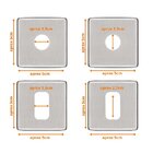 Kit Roseta Avulsa Fechadura Pado Externa Inox Escovado Rq2