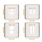 Kit Roseta Avulsa Fechadura Pado Externa Inx Polido Rq2 Cromad