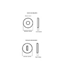 Kit Roseta Avulsa P/ Fechadura Banheiro Wc Imab Escovada Acet